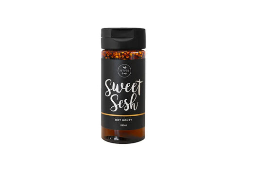 Small jar of hot honey