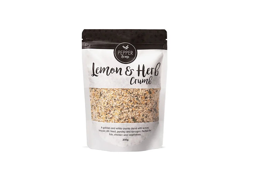 bag of lemon and herb meat crumb