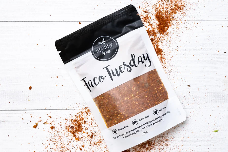 pouch of taco seasoning