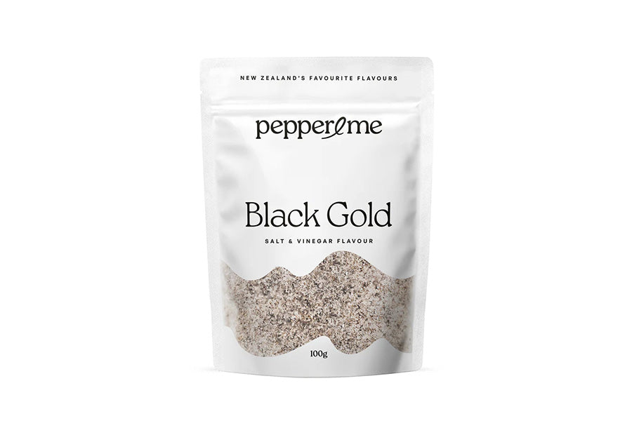 Pepper and Me Black Gold Salt and Vinegar Blend