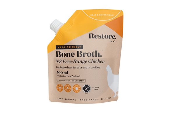 Restore NZ Free Range Chicken Bone Broth 500g