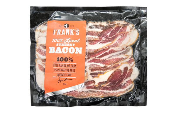 FROZEN Frank's Streaky Bacon 250g