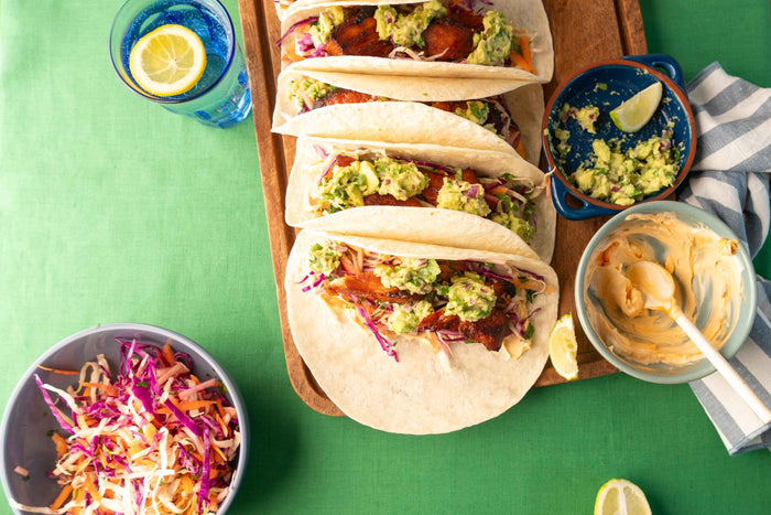 BBQ Pork Belly Soft Tacos