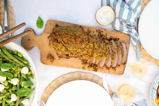 Pistachio Crusted Butterfly Lamb