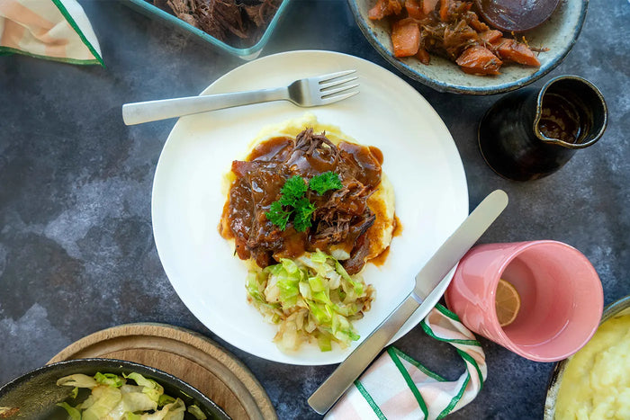 Slow Cooked Bolar Roast with Potato a...