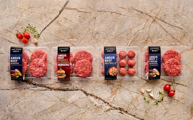 Angus Beef Burgers and Meatballs