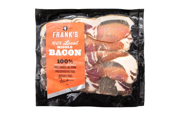 Packet of middle bacon