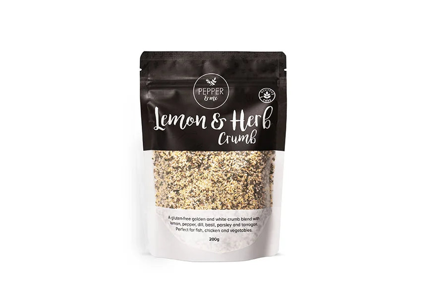 resealable pouch of meat coating crumb 